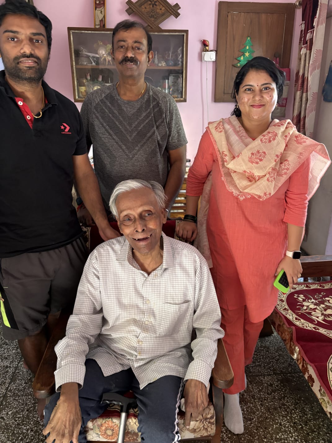 With family